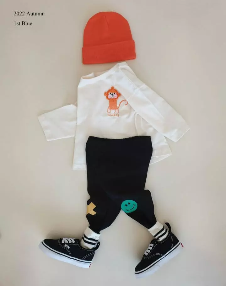 1st Blue - Korean Children Fashion - #prettylittlegirls - OX Sticky Pants - 2