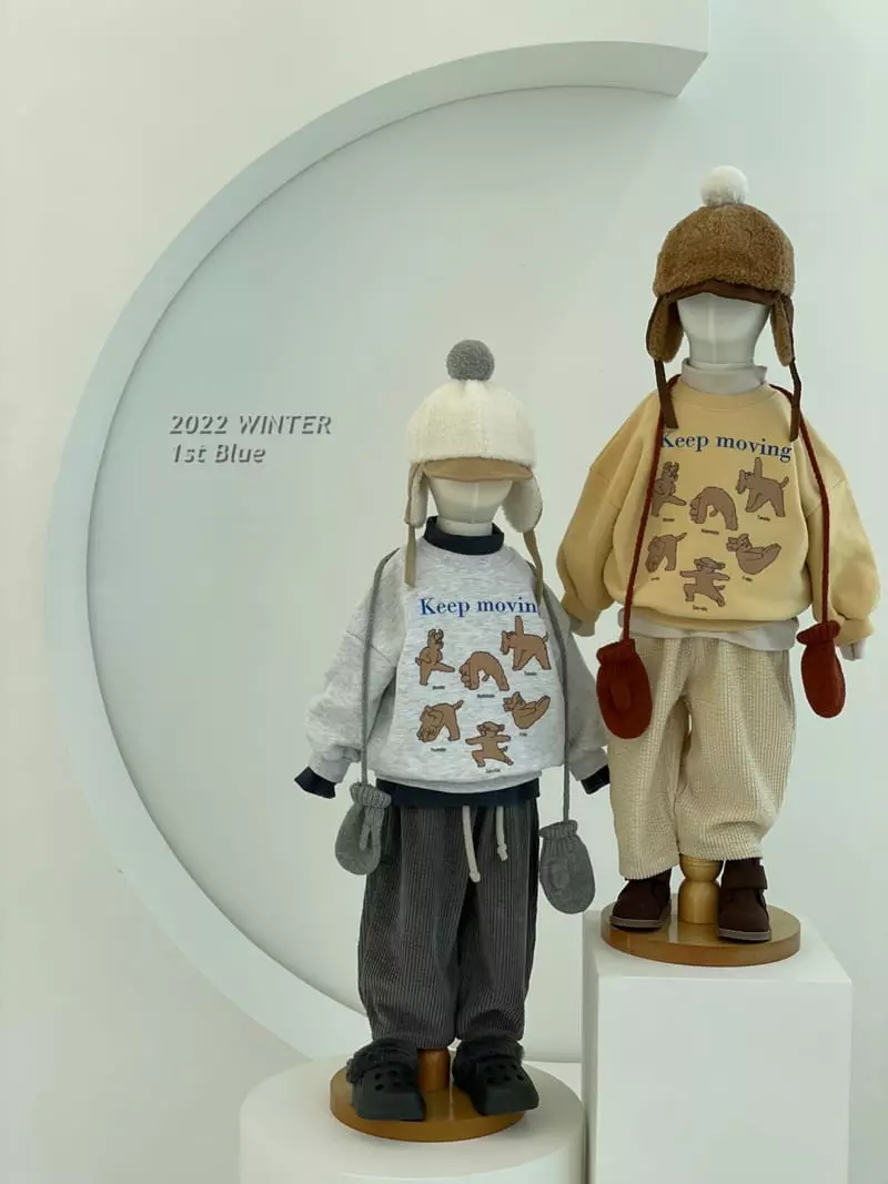 1st Blue - Korean Children Fashion - #stylishchildhood - Moving Sweatshirt - 2