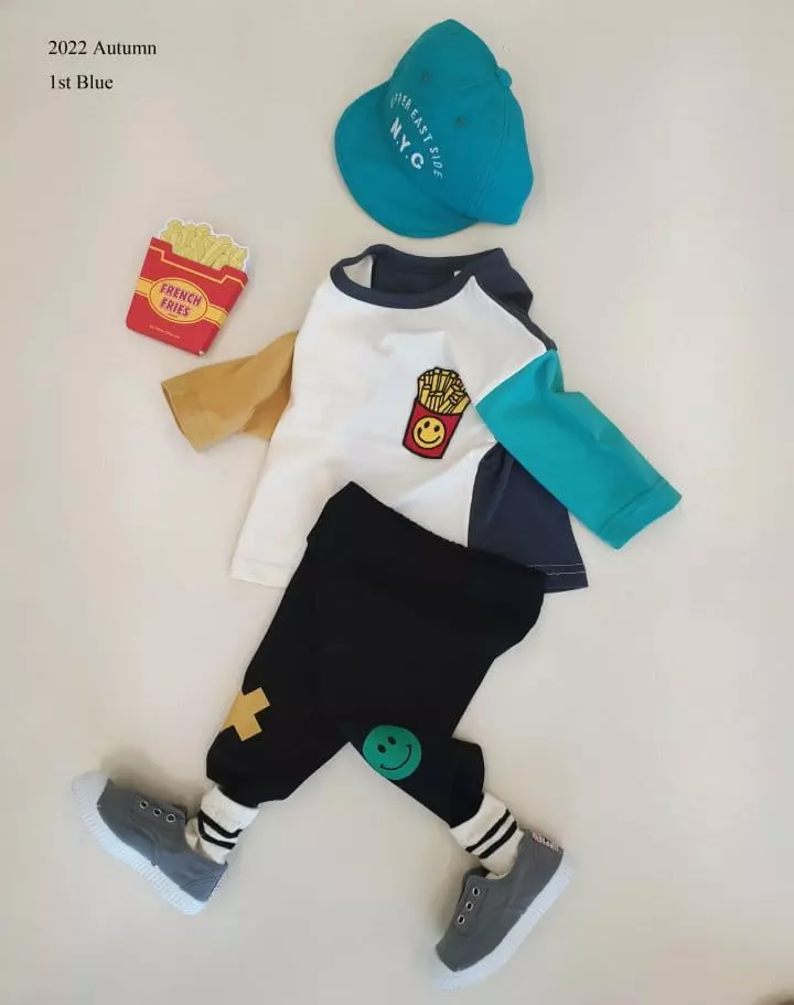 1st Blue - Korean Children Fashion - #todddlerfashion - OX Sticky Pants - 3