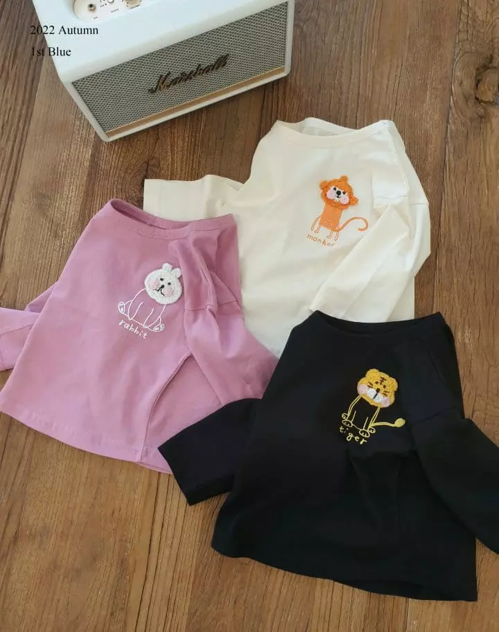1st Blue - Korean Children Fashion - #todddlerfashion - Quilting Tee - 7
