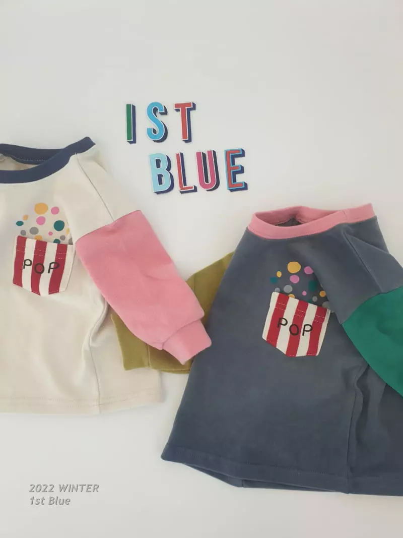 1st Blue - Korean Children Fashion - #todddlerfashion - Color Pop Corn Tee - 4