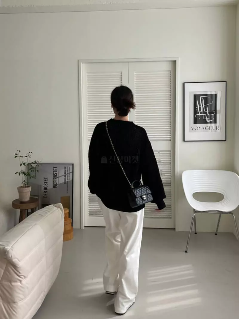 3.Another - Korean Women Fashion - #momslook - Hazzi Knit Tee - 5