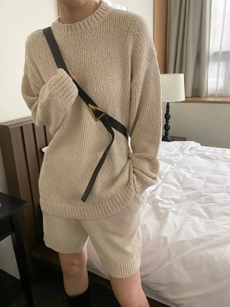 3.Another - Korean Women Fashion - #momslook - Knit Shorts - 11