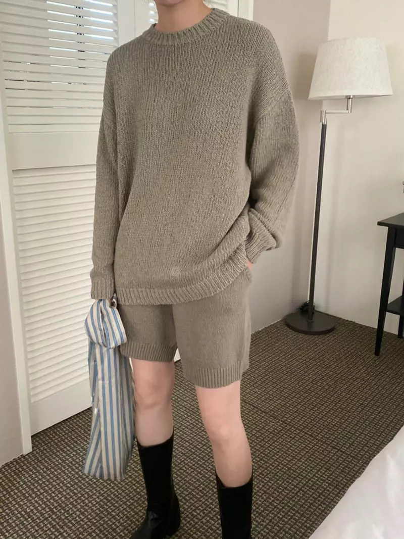 3.Another - Korean Women Fashion - #momslook - Knit Shorts - 9