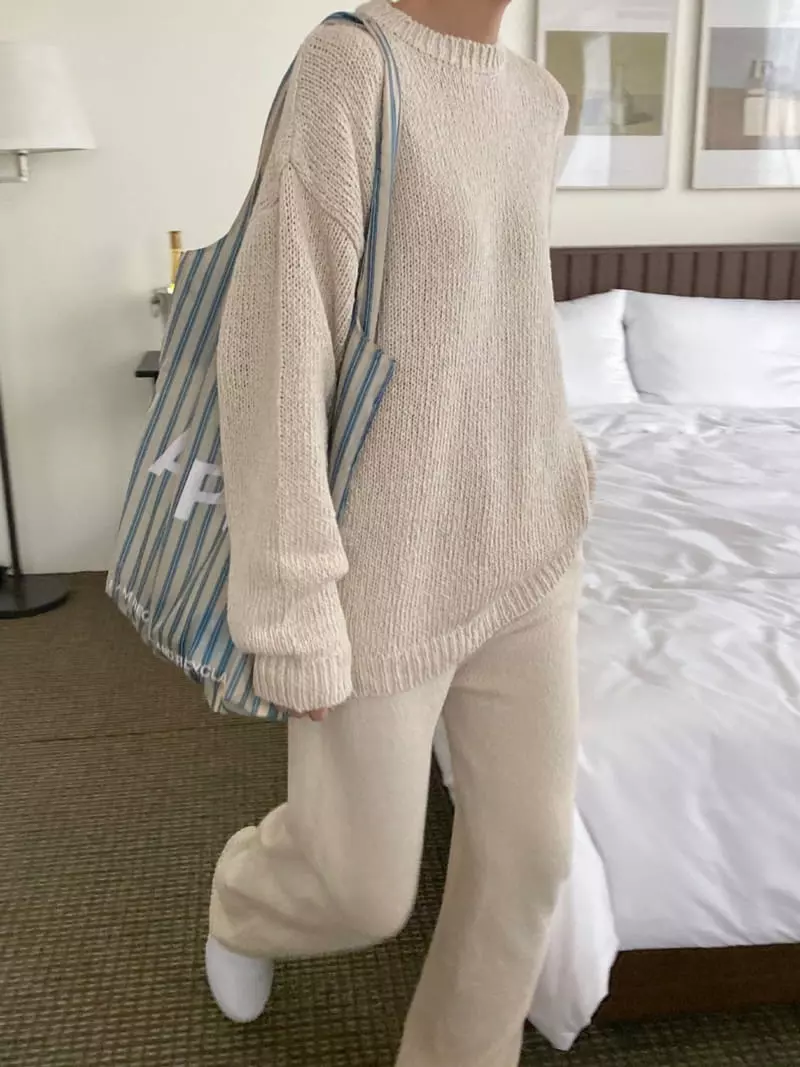 3.Another - Korean Women Fashion - #momslook - Knit Pants - 2