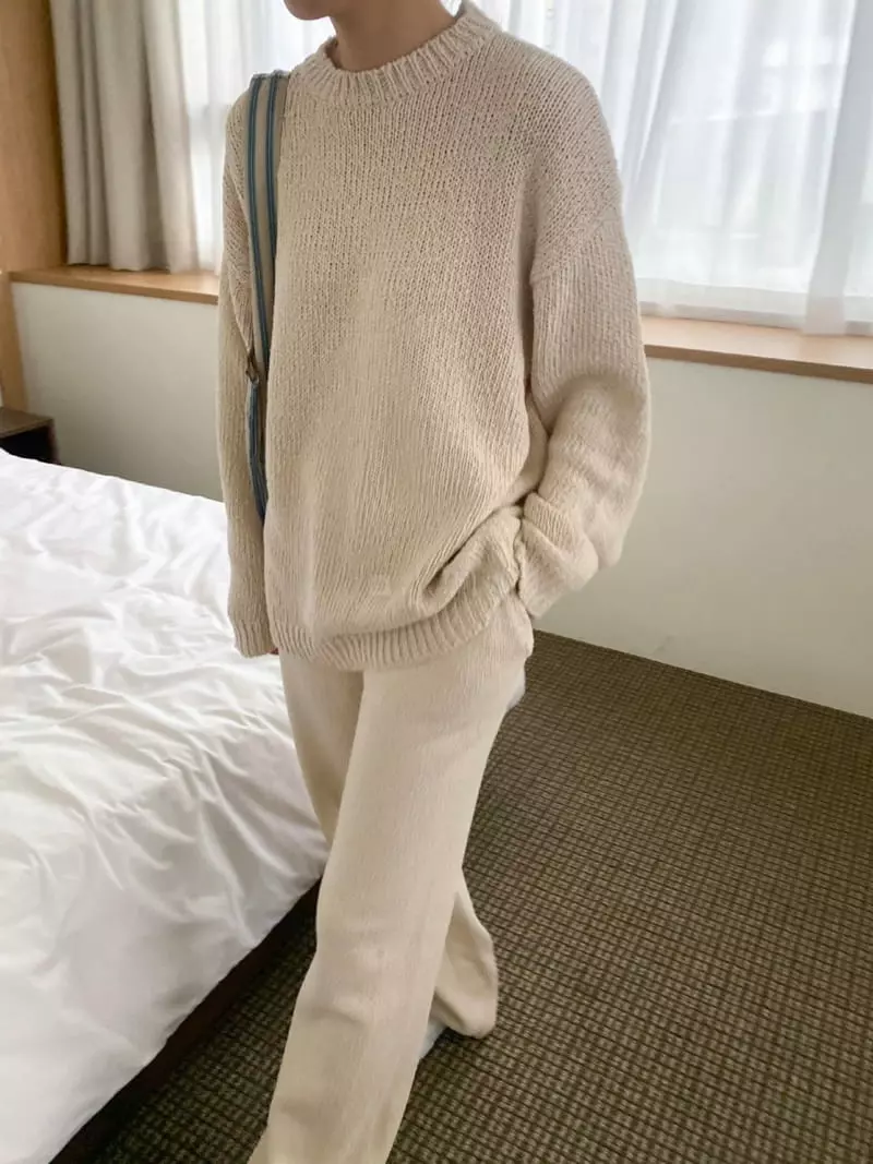 3.Another - Korean Women Fashion - #momslook - Knit Pants - 6