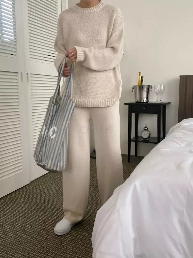 3.Another - Korean Women Fashion - #momslook - Knit Pants - 8