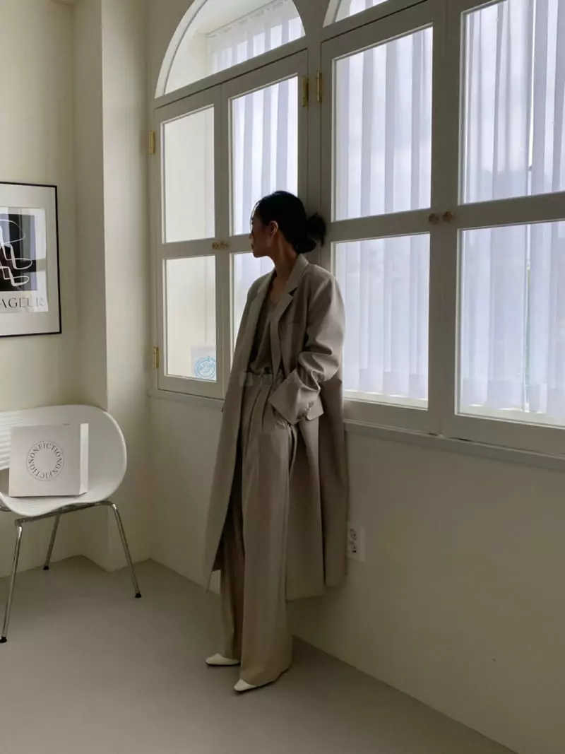 3.Another - Korean Women Fashion - #momslook - Morden Two Tuck Pants - 8