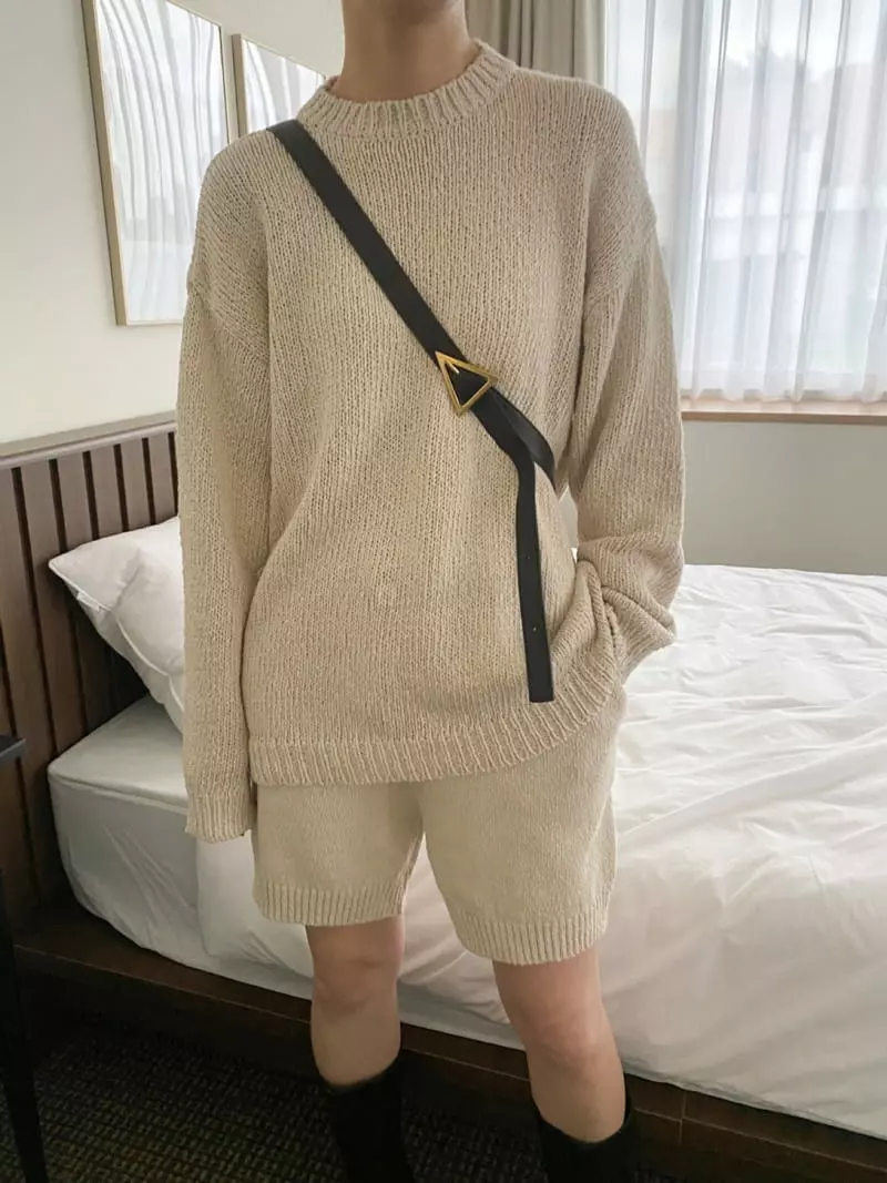 3.Another - Korean Women Fashion - #momslook - R Knit Tee - 4