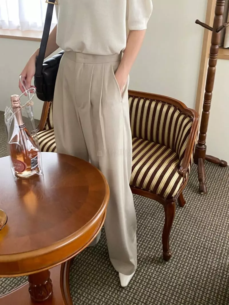 3.Another - Korean Women Fashion - #womensfashion - Morden Two Tuck Pants