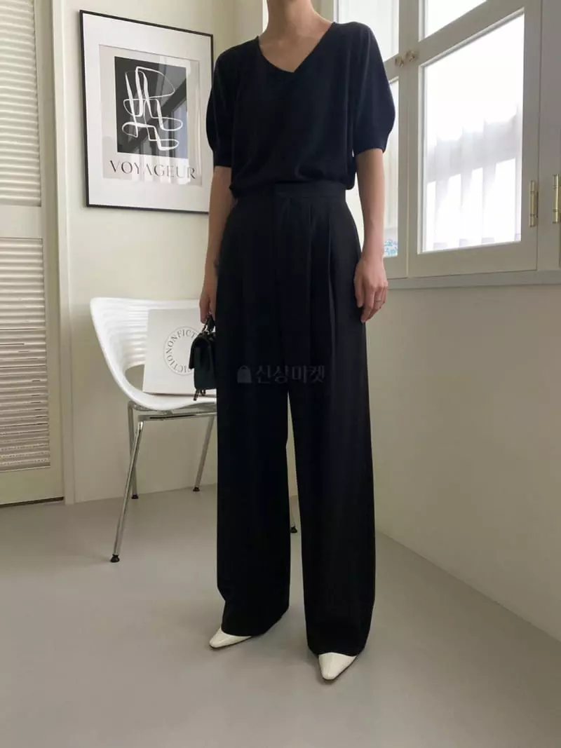 3.Another - Korean Women Fashion - #womensfashion - Morden Two Tuck Pants - 11