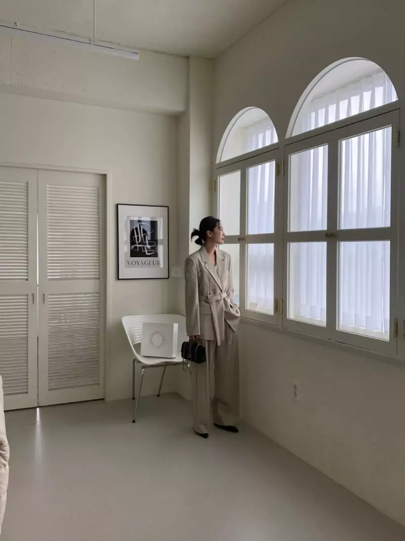 3.Another - Korean Women Fashion - #womensfashion - Moeden Belted Jacket - 8