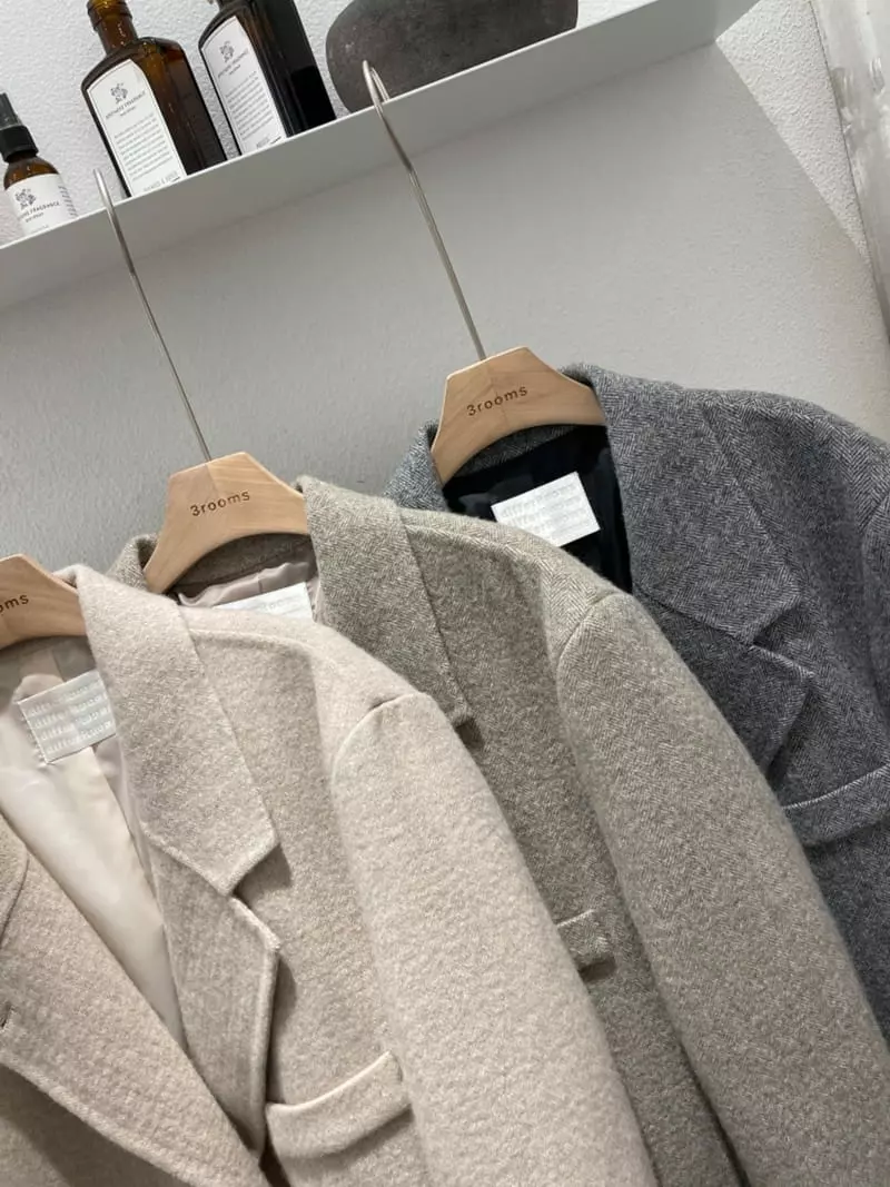 3Rooms - Korean Women Fashion - #momslook - Herringbone JAcket - 3
