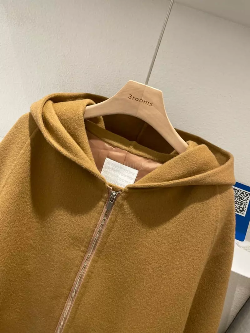 3Rooms - Korean Women Fashion - #momslook - Plare Hoody Lon Coat - 2