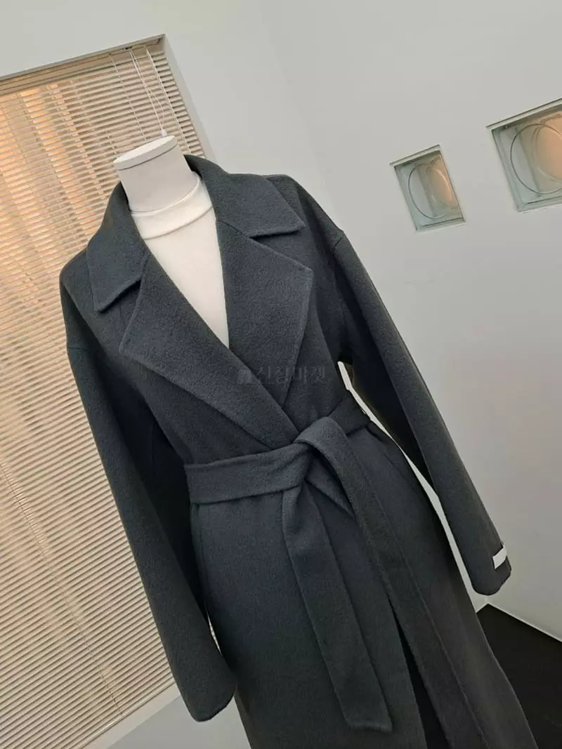 3Rooms - Korean Women Fashion - #momslook - Hay V Long Coat - 4