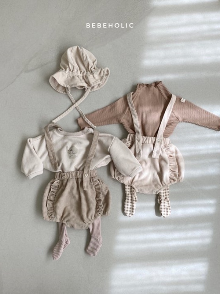 Waffle Frill Dungarees KKAMI