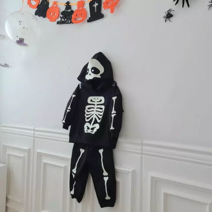 A Level - Korean Children Fashion - #minifashionista - Neon Hoody Top Bottom Set - 3