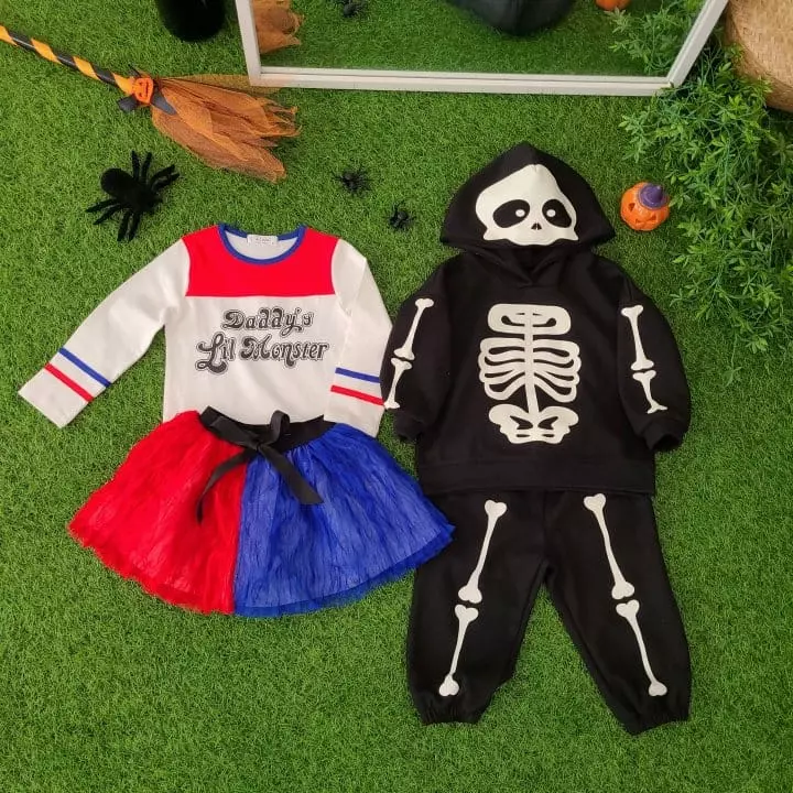 A Level - Korean Children Fashion - #minifashionista - Neon Hoody Top Bottom Set - 4
