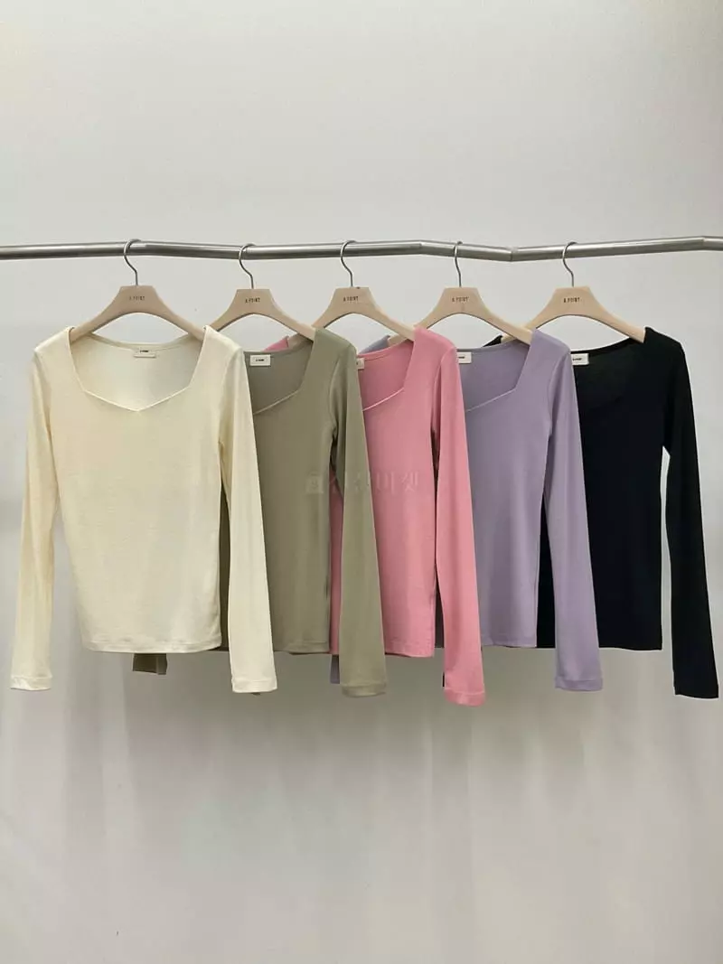 A Point - Korean Women Fashion - #momslook - Penta Tee - 3