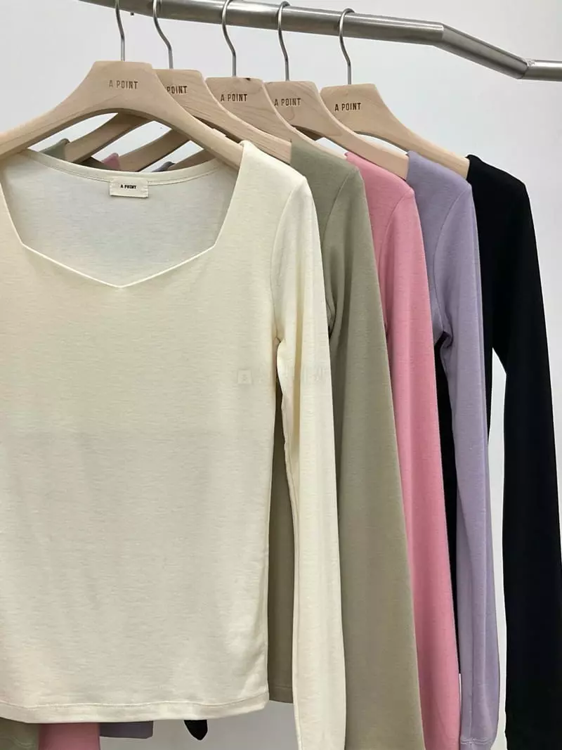 A Point - Korean Women Fashion - #momslook - Penta Tee - 5