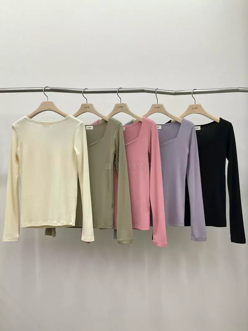 A Point - Korean Women Fashion - #momslook - Penta Tee - 4
