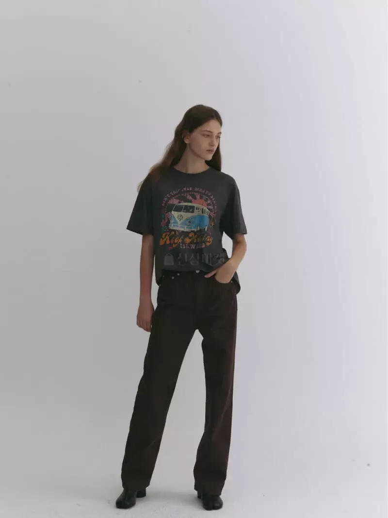 A The A - Korean Women Fashion - #momslook - Moving Washing Tee - 3