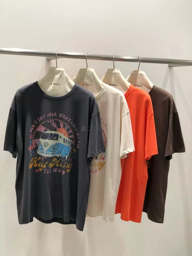 A The A - Korean Women Fashion - #momslook - Moving Washing Tee - 5