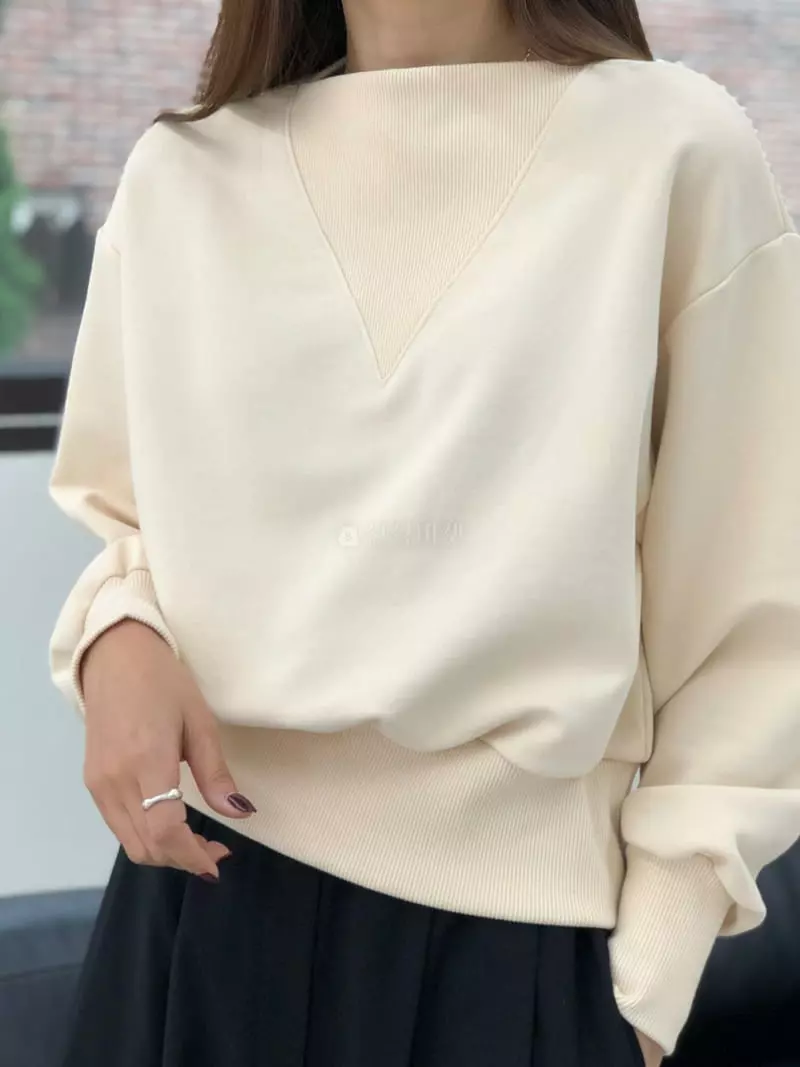 A The A - Korean Women Fashion - #momslook - V Sweatshirt - 3