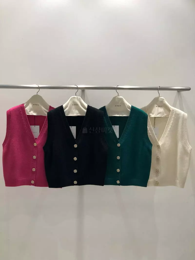 A The A - Korean Women Fashion - #shopsmall - Flower Vest - 7
