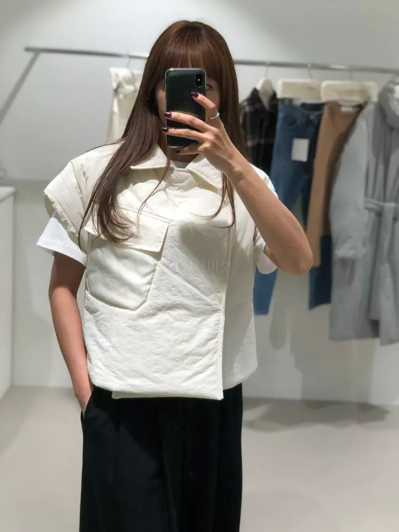 A The A - Korean Women Fashion - #shopsmall - Padding Vest - 5