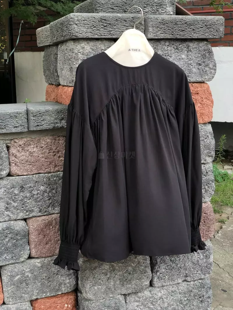 A The A - Korean Women Fashion - #womensfashion - Shirring Blouse - 3
