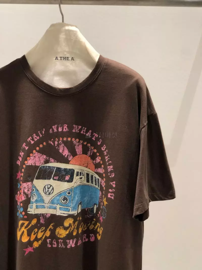 A The A - Korean Women Fashion - #womensfashion - Moving Washing Tee - 6