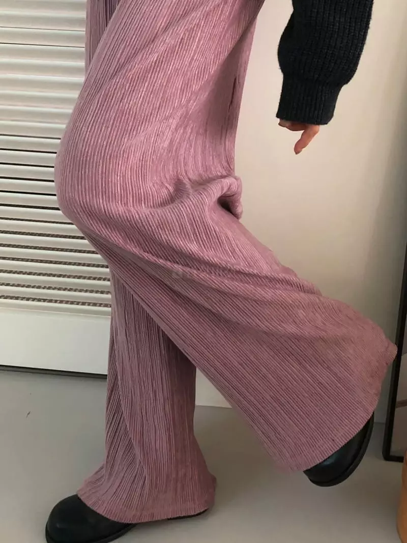 A Want - Korean Women Fashion - #momslook - Snow Velvet Pants - 9