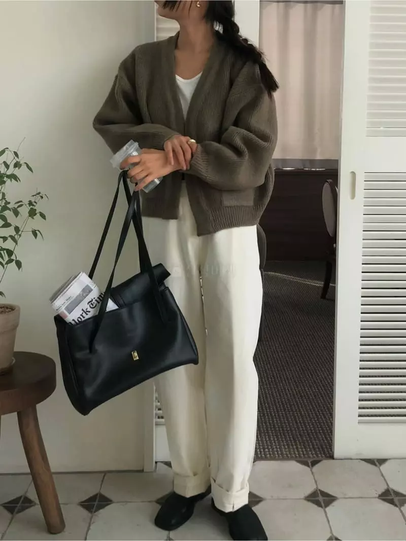A Want - Korean Women Fashion - #momslook - Brood Rib Pants - 5