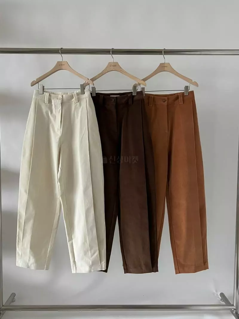 A Want - Korean Women Fashion - #momslook - Brood Rib Pants - 9