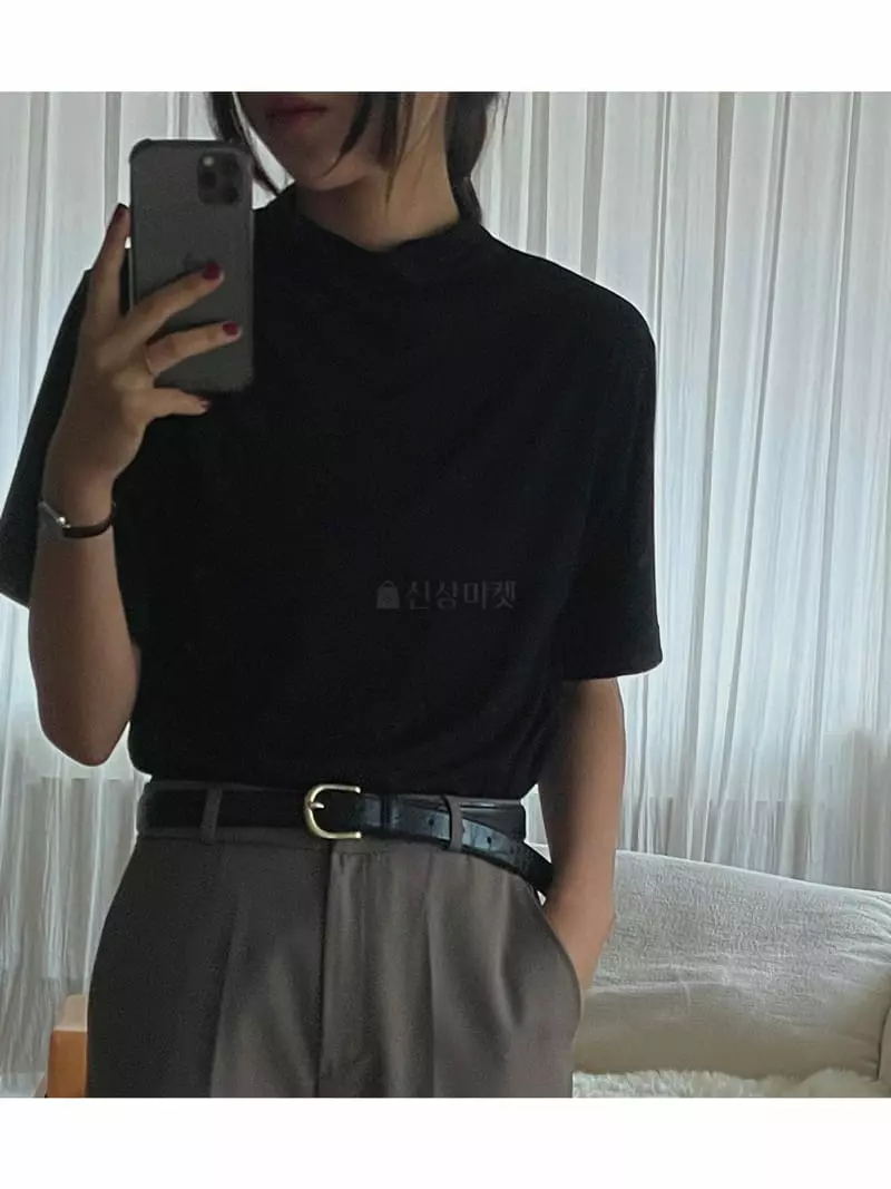 A Want - Korean Women Fashion - #momslook - Half Turtleneck Tee - 8