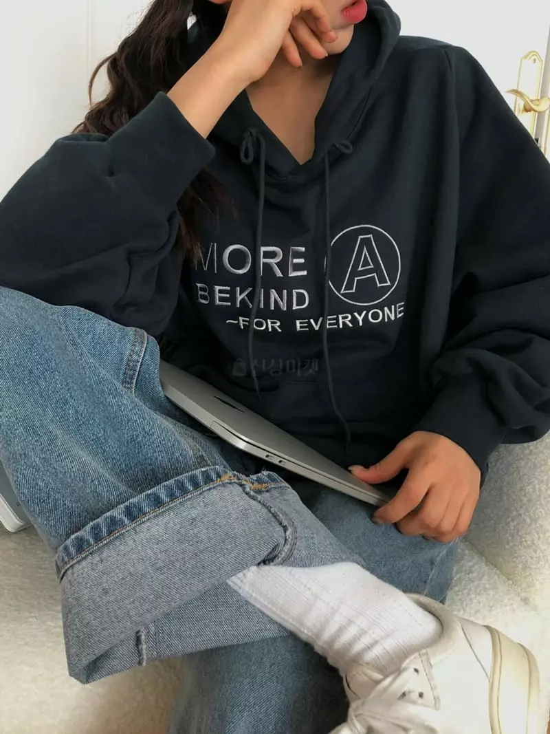A Want - Korean Women Fashion - #momslook - More Hoody Tee - 12
