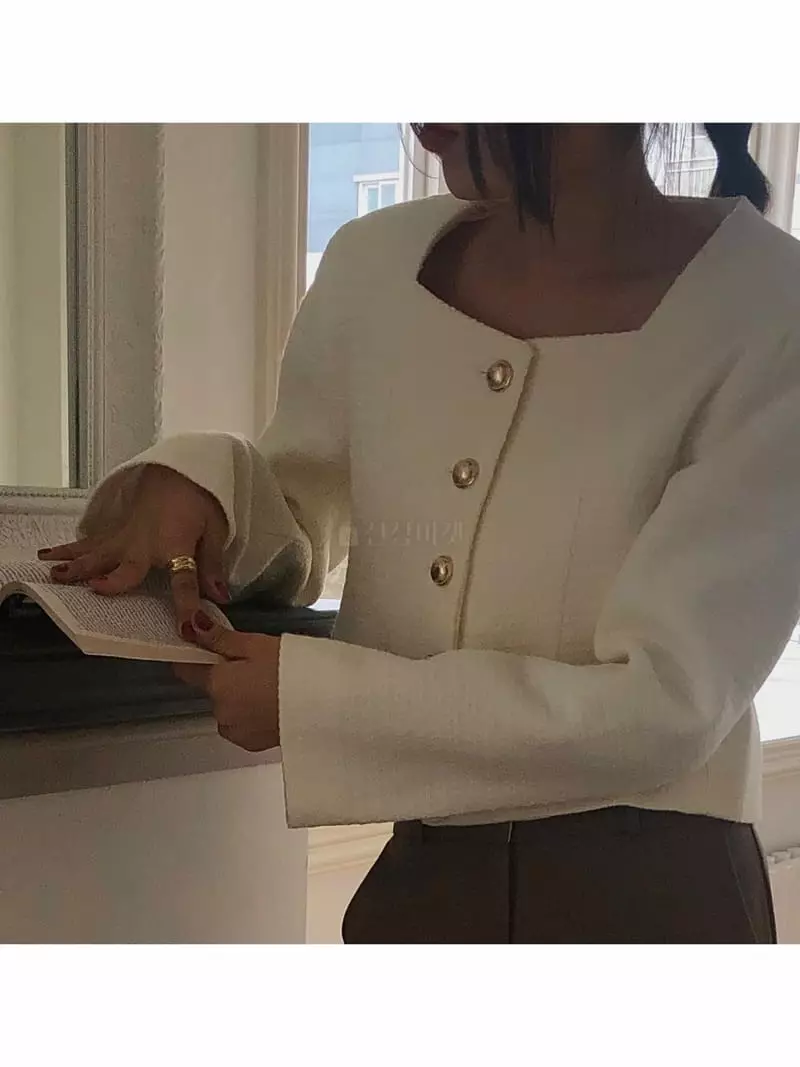 A Want - Korean Women Fashion - #momslook - More Tiwd Jacket - 2