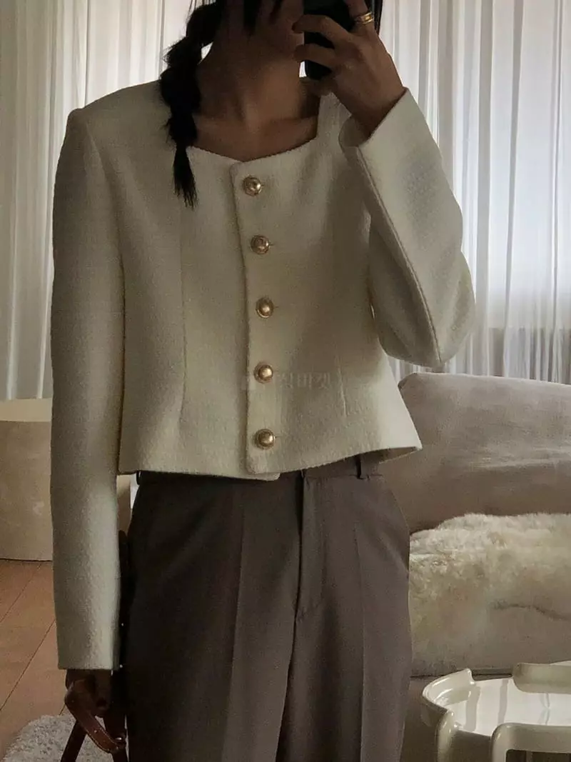 A Want - Korean Women Fashion - #womensfashion - More Tiwd Jacket - 4