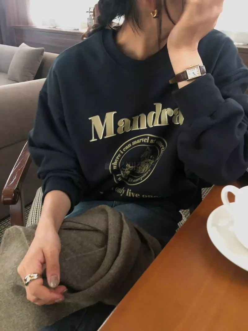 A Want - Korean Women Fashion - #momslook - Mandral Sweatshirt - 10