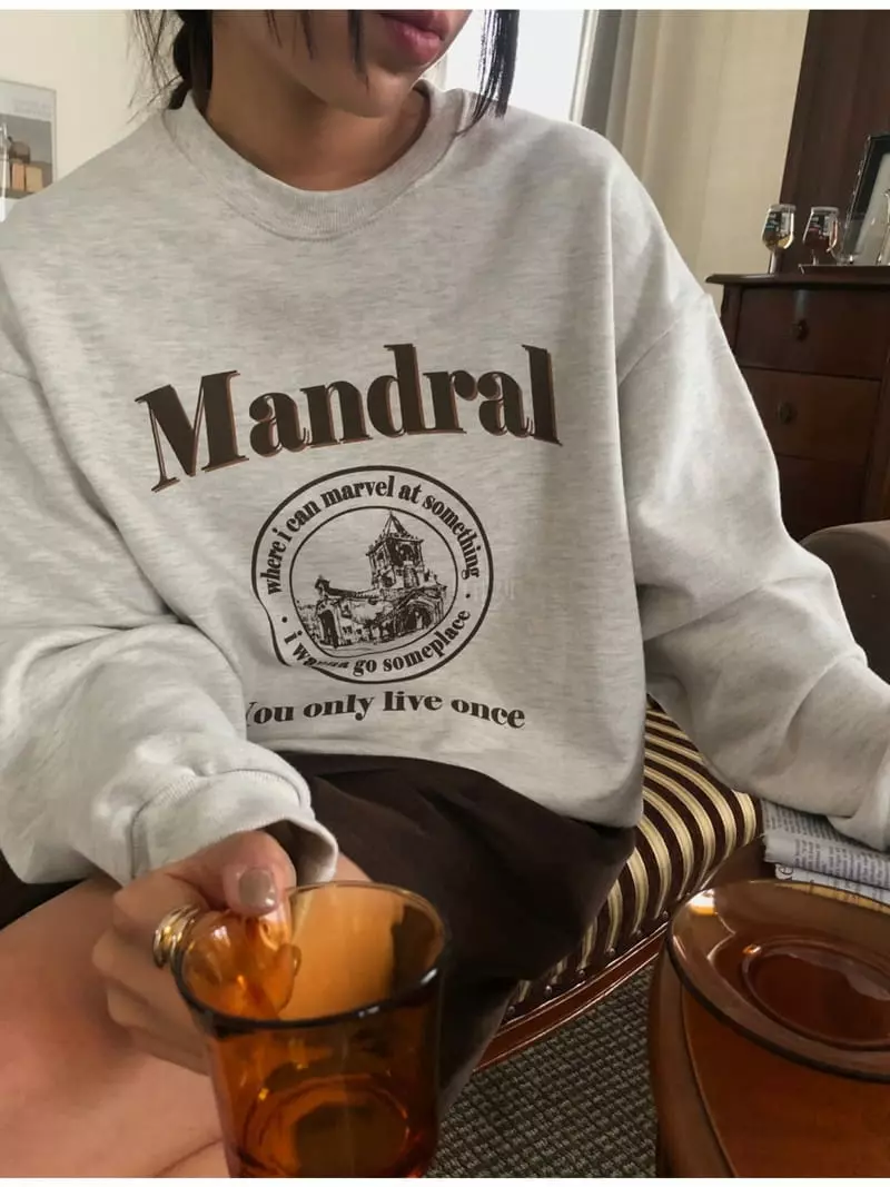 A Want - Korean Women Fashion - #momslook - Mandral Sweatshirt - 3