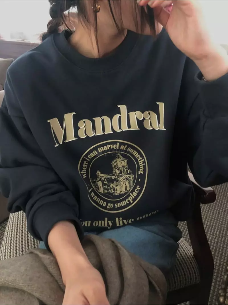 A Want - Korean Women Fashion - #momslook - Mandral Sweatshirt - 9