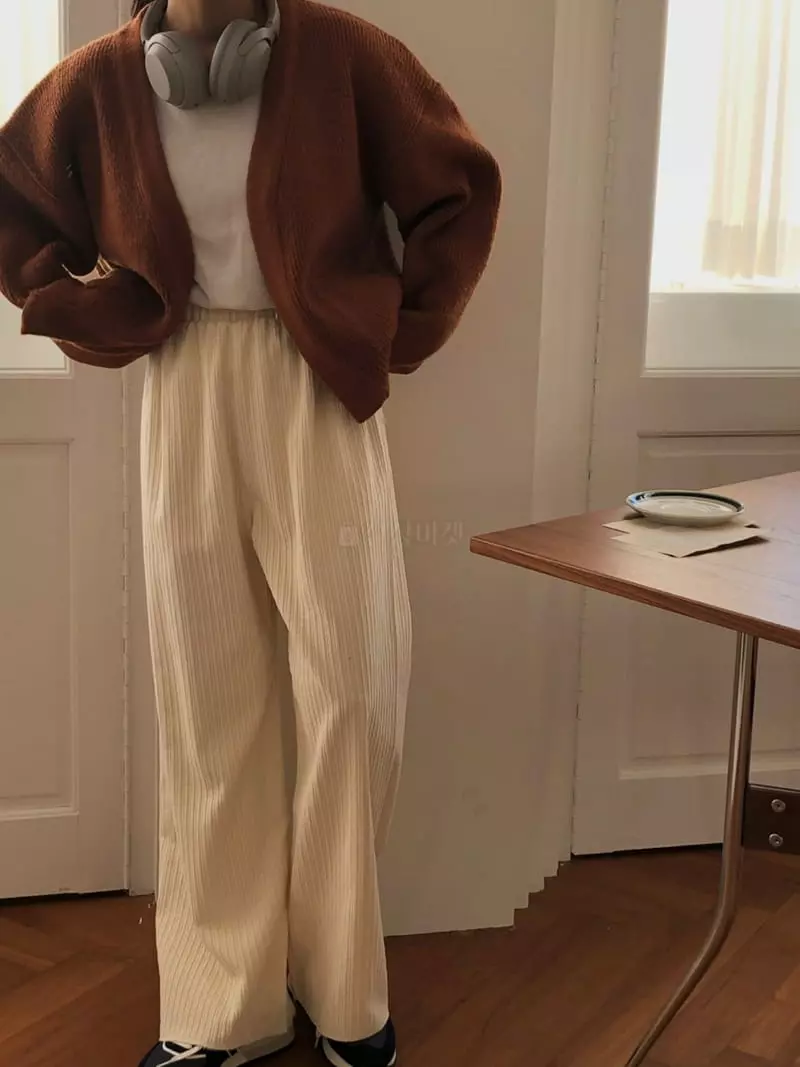 A Want - Korean Women Fashion - #momslook - Corduroy Pants - 7