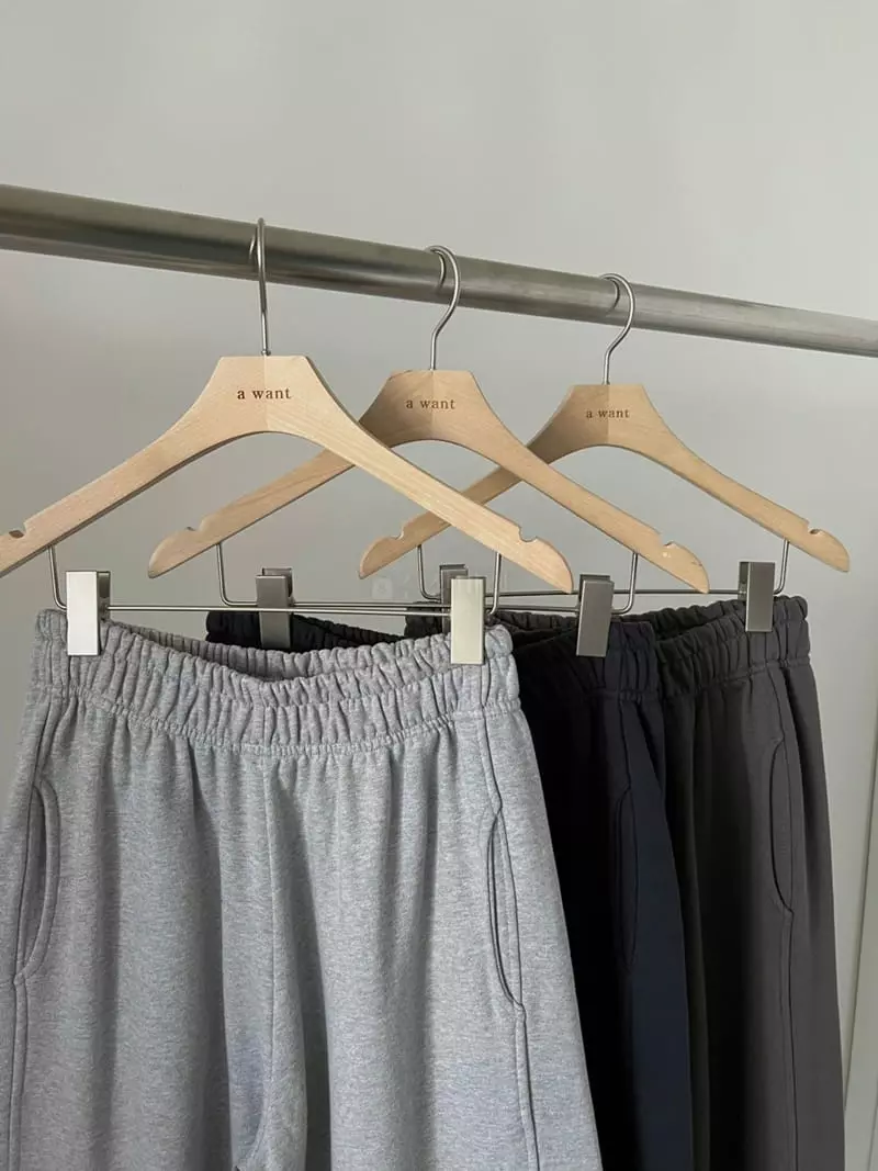 A Want - Korean Women Fashion - #momslook - Bird Terry Pants - 11