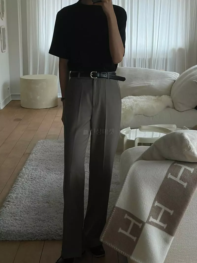 A Want - Korean Women Fashion - #thelittlethings - Wood Slit Pants - 4
