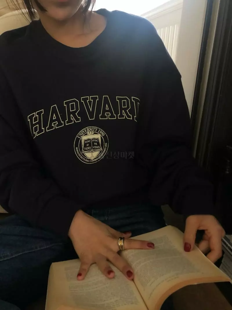 A Want - Korean Women Fashion - #pursuepretty - Havard Sweatshirt - 7