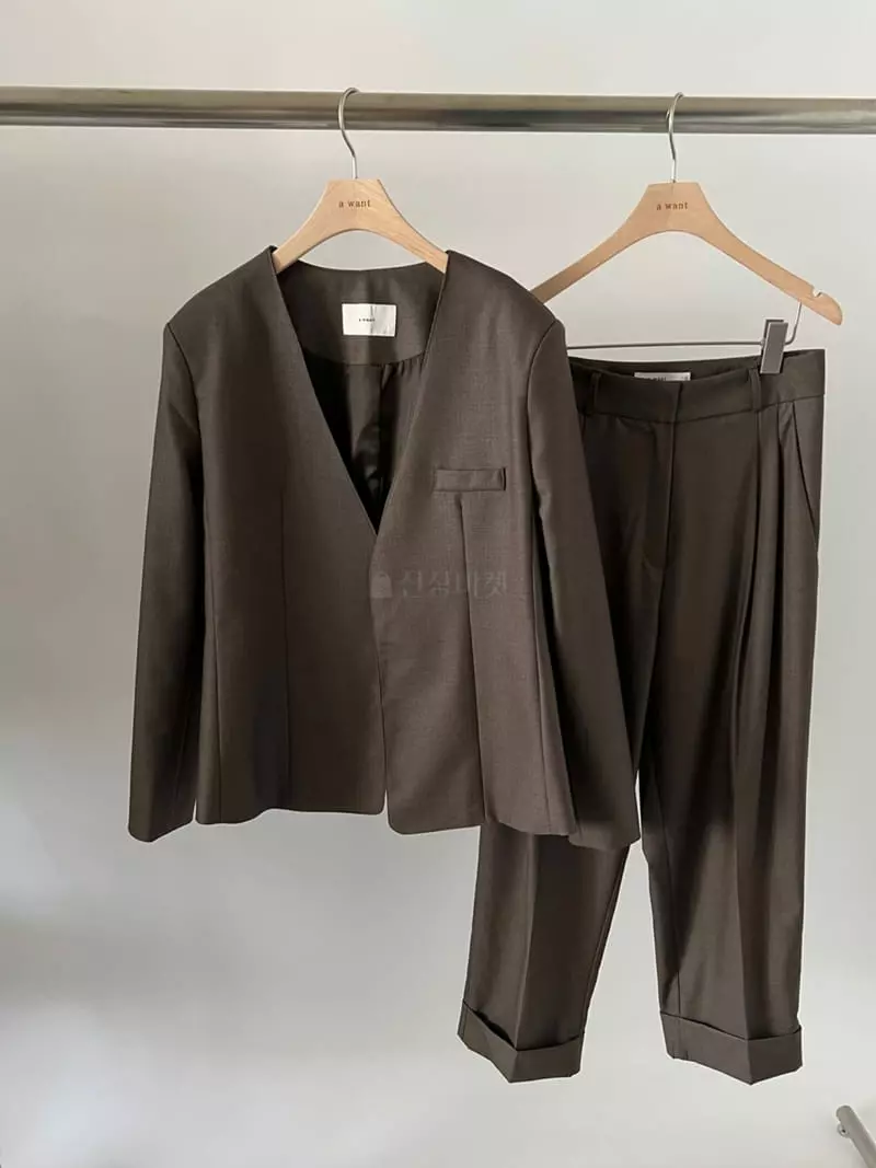 A Want - Korean Women Fashion - #restrostyle - Paper Jacket - 6