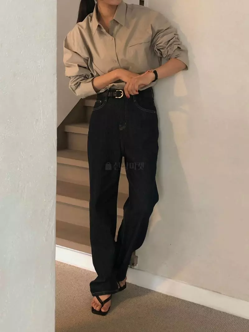 A Want - Korean Women Fashion - #romanticstyle - Find Jeans - 6