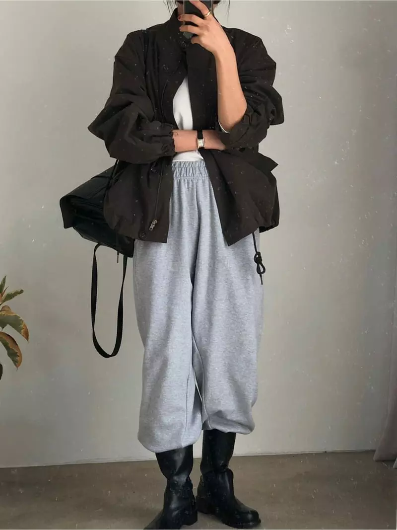 A Want - Korean Women Fashion - #romanticstyle - Bird Terry Pants