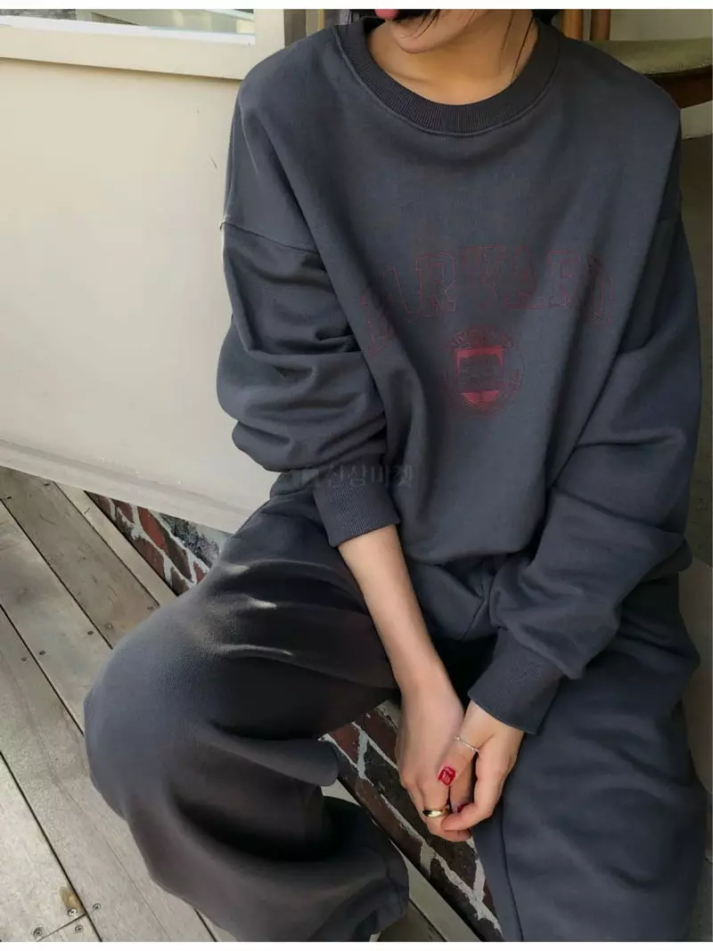 A Want - Korean Women Fashion - #shopsmall - Havard Sweatshirt - 10